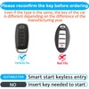 Sindeda for Nissan Key Fob Cover with Keychain Soft Full