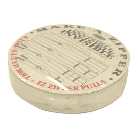 Sullivans Make-A-Zipper Kit Invisible 4.5yd - White