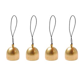 YFFSFDC Bells Mini Bell Metal Craft Bell Hanging Bell Christmas Tree Decoration Shop Home Garden Handmade Ornaments Gold Set of 4