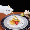 Gold Teaspoons, 6 Piece Silverware, Stainless Steel Small Spoons for