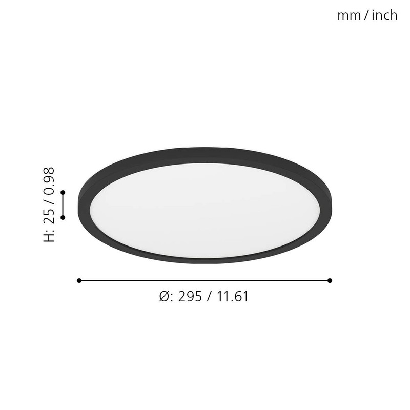 EGLO connect.z Rovito-Z Smart Home LED Ceiling Light, Diameter 29.5