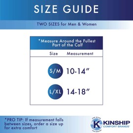 Kinship Comfort Brands Leg Skin Protector Sleeves for Men & Women Protect Sensitive Leg Skin from Bruising, Tears, Abrasions & Sun Exposure Toeless Sock Protector for Thin Leg Skin | 1 Pair