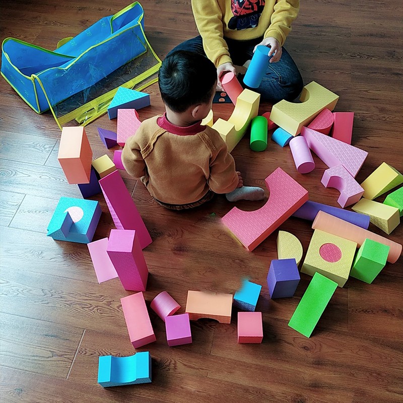50pcs Random EVA Foam Building Blocks Soft Construction Toys Early