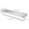 Space Aluminum Bathroom Shelf Punch Free Wall Mounted Floating Bathroom