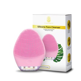 CLEOSKIN Cepillo Facial de Silicona Eléctrico  Limpieza Facial Profunda y Masajeador Diario  3 Intensidades, Resistente al Agua  Para Todo Tipo de... 