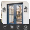 Jafinou Dusk to Dawn Outdoor Wall Sconce, Sand Black Exterior