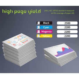 Amla TN245 Toner Compatible with Brother TN245Y TN-245Y Toner for Brother HL 3140CW HL 3150CDW HL 3170CDW 3172CDW Brother DCP 9017CDW DCP 9015CDW DCP 9020CDW Brother MFC 9330CDW MFC 9140CDN MFC