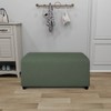 PureFit - Funda otomana rectangular súper elástica para taburete de