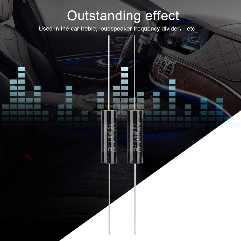 2PCS Capacitor Frequency Divider, Capacitance Audio Speaker Capacitor with Pure