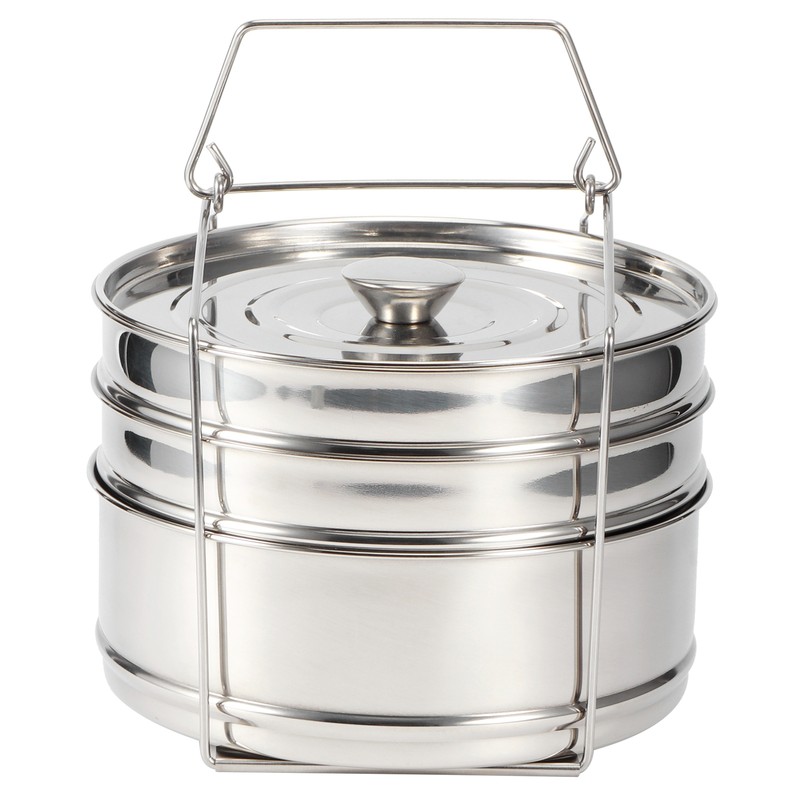 Stackable 3 Tier Stainless Steel Steamer Cooker Pot Set Cook