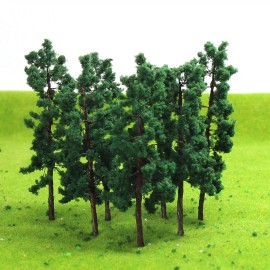 Evemodel 20pcs OO HO Scale Iron Wire Trees 80mm Railroad Layout Model Trains D8030