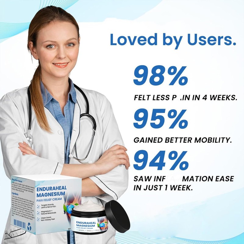 EnduraHeal Magnesium Relief Cream - Professional Joint & Bone T-herapy