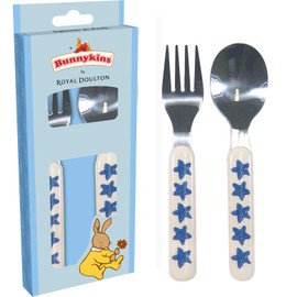 Bunnykins TTAT/B08D Spoon and Fork, Shining Stars Design