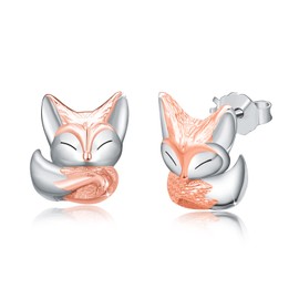 Animal Earrings Girls Kids Silver 925 Small Animal Studs Animal Jewelry Gifts for Kids Girls Ladies