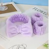 BluOcnMkt 16Pcs Skincare Headhands Wristbands Hair Ties Set for Women