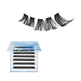 Broadway Lash Clusters, 9-16mm 112 pcs Assorted Volume False Eyelashes, Customizable DIY Individual Lash Extensions for Beginners, Lightweight & Comfortable Narrow Band, Great for Everyday Glam