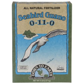Down to Earth All Natural Seabird Guano Fertilizer Mix 0-11-0, 5 lb
