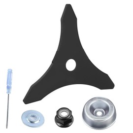Gekufa Brush Cutter Blade 3T with Blade Adapter Kit for Lawnmower Gardening Machine Strimmer Blade for Poor Fresh Grass and Lawnmower