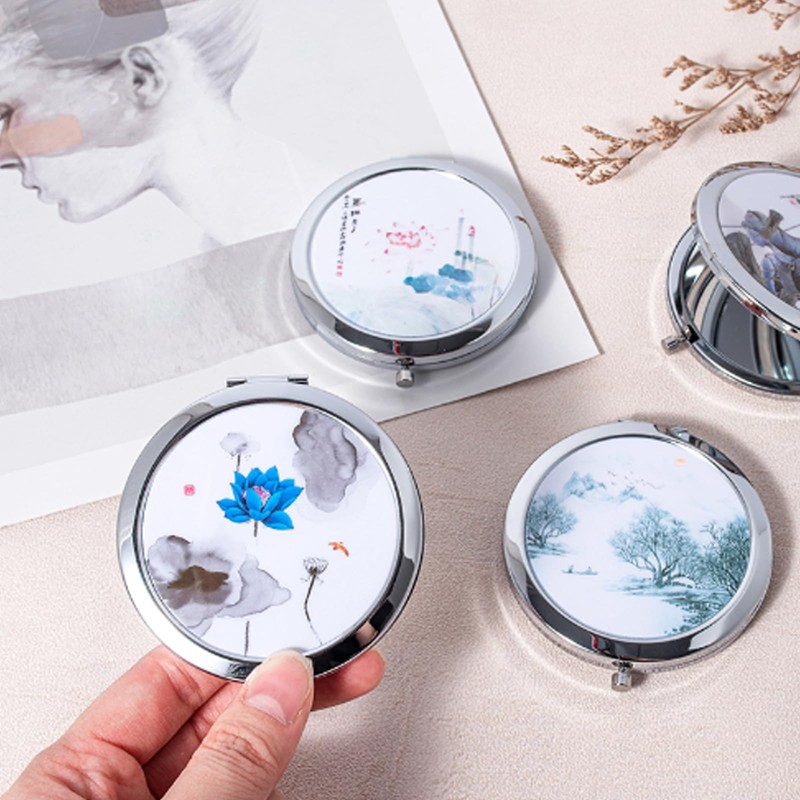 Eabdice Pack of 6 Pocket Mirrors, Compact Round Mirrors, Looking