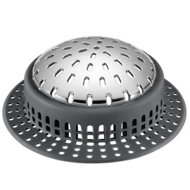 Aluvor Shower Drain Hair Catcher, Shower Drain Cover, Bathtub Drain Hair Catcher for Pop-Up & Regular Drains