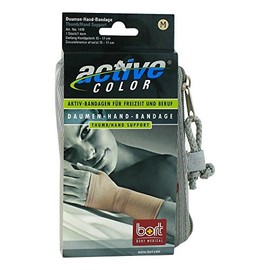 Bort ActiveColor 1470 Medium Skin Wrist Thumb Brace for Right and Left Or Right (Medium, Beige