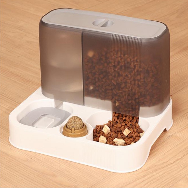 Cat Water Bowl Moderate Capacity Removable Double Pets Water Food