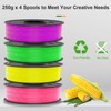 WEEDO PLA Filament 1.75mm Bundle for 3D Printer, 4 Rolls