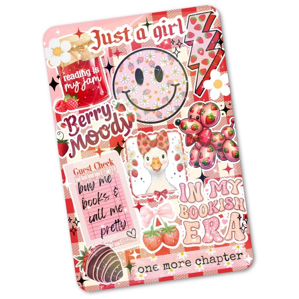 Cardstock Insert for Kindle | Strawberries Kindle Insert for Clear