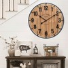 EMAX HOME Large Old Town Farmhouse Wall Clock 24 Inch