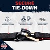 Vehiclex Combo Axle Tie Down Straps 4PK — 2"x9.5ft Integrated
