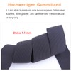Qikaara Elastico nero da 20 metri di larghezza, 30 mm