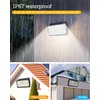 2Pack Solar Outdoor Sensor Lights, IP67 Waterproof 3Light Modes -Upgraded