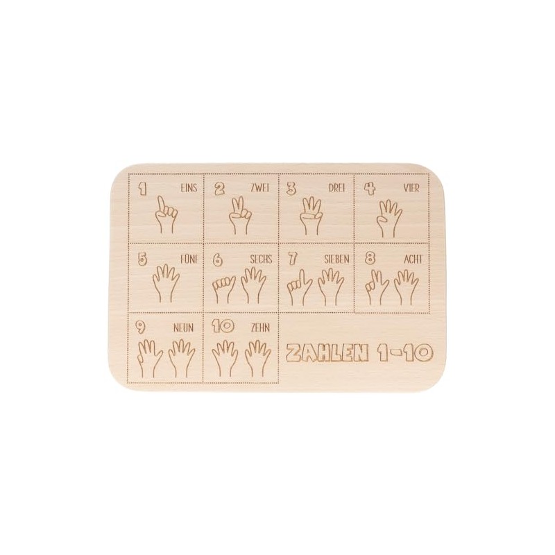 Spruchreif Engraved breakfast board, school gift for boys and girls,