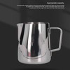 Milk Frother Cup 380ml 304 Stainless Steel High Durability Multifunctional