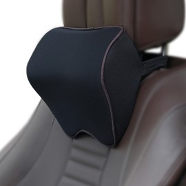 LandReCol Auto Nackenkissen, 100% Auto Nackenkissen aus Memory-Schaum, mit verstellbarem Riemen, und atmungsaktiver Abnehmbarer Abdeckung, Weichheit Auto Kopfstütze Kissen