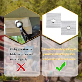 DONGZQAN Pack of 12 Piping Hooks for Piping Rail, Piping Eyelets Hooks, Piping Rail Accessories, Piping Strips Hooks, Piping Tape, Awning Piping for Awning Caravans