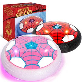 BESTVIVE Hover Soccer Ball, 2 Pack - Indoor Soccer Toys for Kids, Cool Sports Games for Boys and Girls, Birthday Gifts（Red and Pink）
