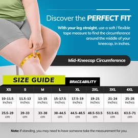 Sweat-Resistant Exercise Knee Brace for Working Out-4XL by BraceAbility