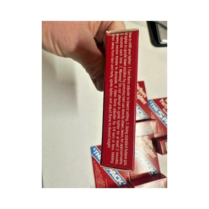 Marlboro Vintage 1992 Marlboro Party Butane Gas Refillable Lighter 5