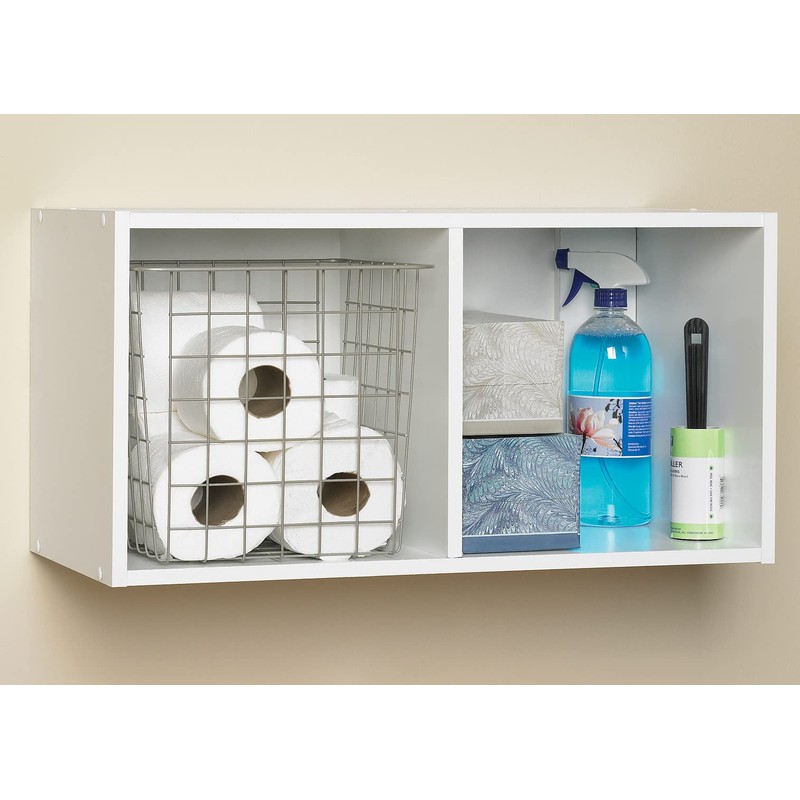 ClosetMaid Cubeicals 2 Cube Storage Shelf Organizer Bookshelf, Stackable or