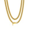 Bandmax 14K Gold Plated Cuban Link Chain Choker for Men