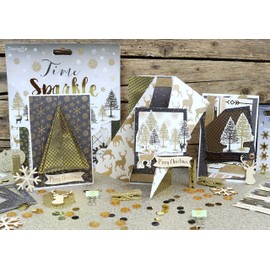 Dovecraft Time to Sparkle Washi Tape (3 Pack), 10 x 10 x 5 cm, Multicolour