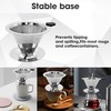 pour over coffee dripper strainer stainless steel coffee filter cone