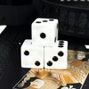 HAOMEJA 6 Pcs 16mm White Dice Set - Standard Opaque