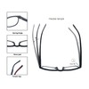 HAPJOYS Reading Glasses Men Women Wood Grain Pattern Readers +3.0