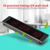 LED Remote Wall Clock Prscise Timer Stopwatch for Fitness Training