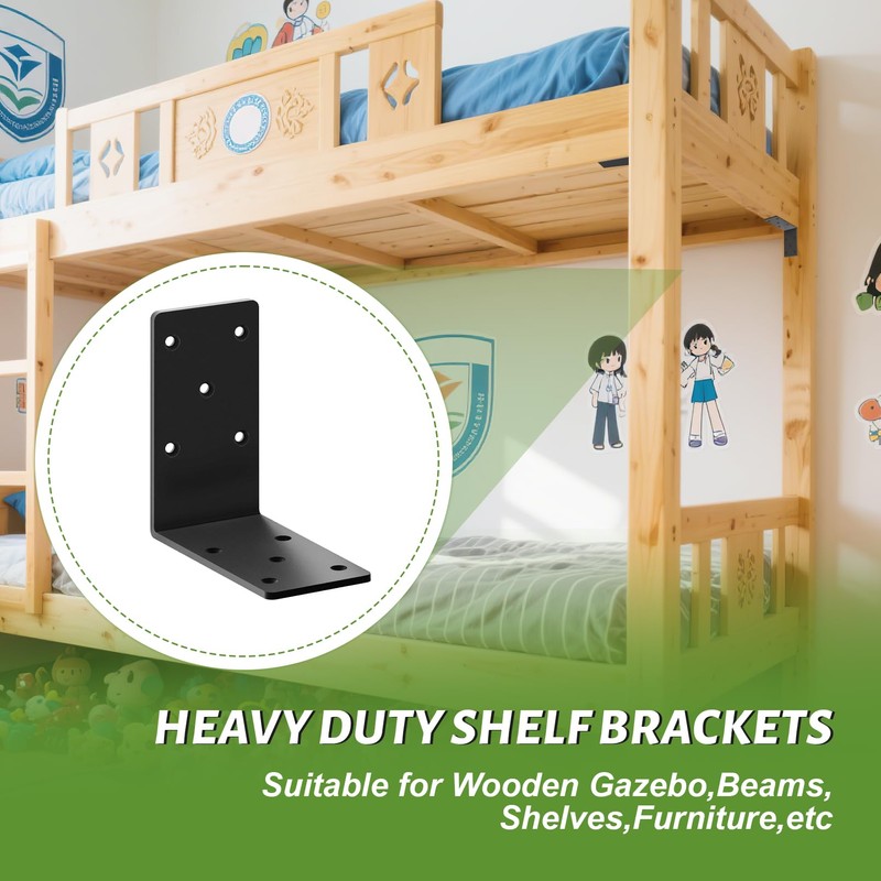 Heavy Duty L Brackets, 5" x 5" Heavy Duty Shelf