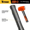 Titan iDX 63614 4lb Indestructible Drilling Hammer/Sledge Hammer, 12-Inch Handle