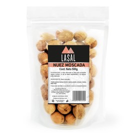 Nuez moscada entera 500 Gramos Pouch Resellable Lasal