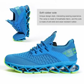 Zapatillas de correr para mujer, cómodas, antideslizantes, para el trabajo, deportivas, Azul (Sky Blue), 10